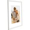 image:imageAmericanflat 13x19 Picture Frame with ShatterResistant Glass  Signature Collection  GalleryStyle Frames Made of Engineered Wood  Photo Frame for Wall Display  DriftwoodWhite
