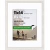 image:imageAmericanflat 13x19 Picture Frame with ShatterResistant Glass  Signature Collection  GalleryStyle Frames Made of Engineered Wood  Photo Frame for Wall Display  DriftwoodWhite Gold