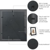 image:imageAmericanflat 13x19 Picture Frame with ShatterResistant Glass  Signature Collection  GalleryStyle Frames Made of Engineered Wood  Photo Frame for Wall Display  DriftwoodBlack