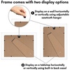 image:imageAmericanflat 5x7 Picture Frame with ShatterResistant Glass  Set of 2  Use as 4x6 Frame with Mat or Display 5x7 Photo Without Mat  Signature Collection  Picture Frames for Tabletop or Wall  BlackWhite