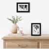image:imageAmericanflat 5x7 Picture Frame with ShatterResistant Glass  Set of 2  Use as 4x6 Frame with Mat or Display 5x7 Photo Without Mat  Signature Collection  Picture Frames for Tabletop or Wall  BlackBlack