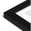 image:imageAmericanflat 5x7 Picture Frame with ShatterResistant Glass  Set of 2  Use as 4x6 Frame with Mat or Display 5x7 Photo Without Mat  Signature Collection  Picture Frames for Tabletop or Wall  BlackBlack