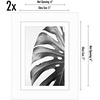 image:imageAmericanflat 5x7 Picture Frame with ShatterResistant Glass  Set of 2  Use as 4x6 Frame with Mat or Display 5x7 Photo Without Mat  Signature Collection  Picture Frames for Tabletop or Wall  BlackWhite