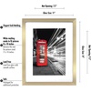 image:imageAmericanflat 5x7 Picture Frame with ShatterResistant Glass  Set of 2  Use as 4x6 Frame with Mat or Display 5x7 Photo Without Mat  Signature Collection  Picture Frames for Tabletop or Wall  BlackGold