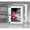image:imageAmericanflat 5x7 Picture Frame with ShatterResistant Glass  Set of 2  Use as 4x6 Frame with Mat or Display 5x7 Photo Without Mat  Signature Collection  Picture Frames for Tabletop or Wall  BlackSilver