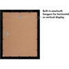image:imageAmericanflat 5x7 Picture Frame with ShatterResistant Glass  Set of 2  Use as 4x6 Frame with Mat or Display 5x7 Photo Without Mat  Signature Collection  Picture Frames for Tabletop or Wall  BlackBlack
