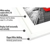 image:imageAmericanflat 5x7 Picture Frame with ShatterResistant Glass  Set of 2  Use as 4x6 Frame with Mat or Display 5x7 Photo Without Mat  Signature Collection  Picture Frames for Tabletop or Wall  BlackWhite