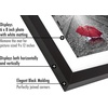image:imageAmericanflat 5x7 Picture Frame with ShatterResistant Glass  Set of 2  Use as 4x6 Frame with Mat or Display 5x7 Photo Without Mat  Signature Collection  Picture Frames for Tabletop or Wall  BlackBlack