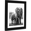 image:imageAmericanflat 5x7 Picture Frame with ShatterResistant Glass  Set of 2  Use as 4x6 Frame with Mat or Display 5x7 Photo Without Mat  Signature Collection  Picture Frames for Tabletop or Wall  BlackBlack