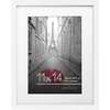 image:imageAmericanflat 5x7 Picture Frame with ShatterResistant Glass  Set of 2  Use as 4x6 Frame with Mat or Display 5x7 Photo Without Mat  Signature Collection  Picture Frames for Tabletop or Wall  BlackWhite