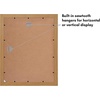 image:imageAmericanflat 5x7 Picture Frame with ShatterResistant Glass  Set of 2  Use as 4x6 Frame with Mat or Display 5x7 Photo Without Mat  Signature Collection  Picture Frames for Tabletop or Wall  BlackDark Oak