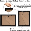 image:imageAmericanflat 5x7 Picture Frame with ShatterResistant Glass  Set of 2  Use as 4x6 Frame with Mat or Display 5x7 Photo Without Mat  Signature Collection  Picture Frames for Tabletop or Wall  BlackBlack