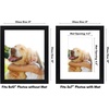 image:imageAmericanflat 5x7 Picture Frame with ShatterResistant Glass  Set of 2  Use as 4x6 Frame with Mat or Display 5x7 Photo Without Mat  Signature Collection  Picture Frames for Tabletop or Wall  BlackBlack