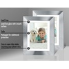 image:imageAmericanflat 5x7 Picture Frame with ShatterResistant Glass  Set of 2  Use as 4x6 Frame with Mat or Display 5x7 Photo Without Mat  Signature Collection  Picture Frames for Tabletop or Wall  BlackSilver