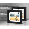 image:imageAmericanflat 5x7 Picture Frame with ShatterResistant Glass  Set of 2  Use as 4x6 Frame with Mat or Display 5x7 Photo Without Mat  Signature Collection  Picture Frames for Tabletop or Wall  BlackBlack