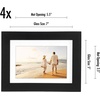image:imageAmericanflat 5x7 Picture Frame with ShatterResistant Glass  Set of 2  Use as 4x6 Frame with Mat or Display 5x7 Photo Without Mat  Signature Collection  Picture Frames for Tabletop or Wall  BlackBlack