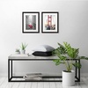 image:imageAmericanflat 5x7 Picture Frame with ShatterResistant Glass  Set of 2  Use as 4x6 Frame with Mat or Display 5x7 Photo Without Mat  Signature Collection  Picture Frames for Tabletop or Wall  BlackBlack