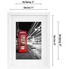 image:imageAmericanflat 5x7 Picture Frame with ShatterResistant Glass  Set of 2  Use as 4x6 Frame with Mat or Display 5x7 Photo Without Mat  Signature Collection  Picture Frames for Tabletop or Wall  BlackWhite