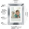 image:imageAmericanflat 5x7 Picture Frame with ShatterResistant Glass  Set of 2  Use as 4x6 Frame with Mat or Display 5x7 Photo Without Mat  Signature Collection  Picture Frames for Tabletop or Wall  BlackSilver