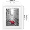 image:imageAmericanflat 5x7 Picture Frame with ShatterResistant Glass  Set of 2  Use as 4x6 Frame with Mat or Display 5x7 Photo Without Mat  Signature Collection  Picture Frames for Tabletop or Wall  BlackWhite