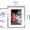 image:imageAmericanflat 5x7 Picture Frame with ShatterResistant Glass  Set of 2  Use as 4x6 Frame with Mat or Display 5x7 Photo Without Mat  Signature Collection  Picture Frames for Tabletop or Wall  BlackSilver