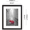 image:imageAmericanflat 5x7 Picture Frame with ShatterResistant Glass  Set of 2  Use as 4x6 Frame with Mat or Display 5x7 Photo Without Mat  Signature Collection  Picture Frames for Tabletop or Wall  BlackBlack