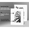 image:imageAmericanflat 5x7 Picture Frame with ShatterResistant Glass  Set of 2  Use as 4x6 Frame with Mat or Display 5x7 Photo Without Mat  Signature Collection  Picture Frames for Tabletop or Wall  BlackWhite