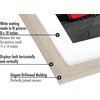 image:imageAmericanflat 5x7 Picture Frame with ShatterResistant Glass  Set of 2  Use as 4x6 Frame with Mat or Display 5x7 Photo Without Mat  Signature Collection  Picture Frames for Tabletop or Wall  BlackDriftwood