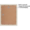 image:imageAmericanflat 5x7 Picture Frame with ShatterResistant Glass  Set of 2  Use as 4x6 Frame with Mat or Display 5x7 Photo Without Mat  Signature Collection  Picture Frames for Tabletop or Wall  BlackLight Wood