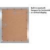 image:imageAmericanflat 5x7 Picture Frame with ShatterResistant Glass  Set of 2  Use as 4x6 Frame with Mat or Display 5x7 Photo Without Mat  Signature Collection  Picture Frames for Tabletop or Wall  BlackSilver