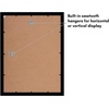 image:imageAmericanflat 5x7 Picture Frame with ShatterResistant Glass  Set of 2  Use as 4x6 Frame with Mat or Display 5x7 Photo Without Mat  Signature Collection  Picture Frames for Tabletop or Wall  BlackBlack
