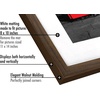 image:imageAmericanflat 5x7 Picture Frame with ShatterResistant Glass  Set of 2  Use as 4x6 Frame with Mat or Display 5x7 Photo Without Mat  Signature Collection  Picture Frames for Tabletop or Wall  BlackWalnut