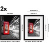 image:imageAmericanflat 5x7 Picture Frame with ShatterResistant Glass  Set of 2  Use as 4x6 Frame with Mat or Display 5x7 Photo Without Mat  Signature Collection  Picture Frames for Tabletop or Wall  BlackBlack