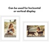 image:imageAmericanflat 5x7 Picture Frame with ShatterResistant Glass  Set of 2  Use as 4x6 Frame with Mat or Display 5x7 Photo Without Mat  Signature Collection  Picture Frames for Tabletop or Wall  BlackWhite