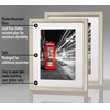 image:imageAmericanflat 5x7 Picture Frame with ShatterResistant Glass  Set of 2  Use as 4x6 Frame with Mat or Display 5x7 Photo Without Mat  Signature Collection  Picture Frames for Tabletop or Wall  BlackDriftwood