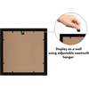 image:imageAmericanflat 5x7 Picture Frame with ShatterResistant Glass  Set of 2  Use as 4x6 Frame with Mat or Display 5x7 Photo Without Mat  Signature Collection  Picture Frames for Tabletop or Wall  BlackBlack