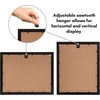 image:imageAmericanflat 5x7 Picture Frame with ShatterResistant Glass  Set of 2  Use as 4x6 Frame with Mat or Display 5x7 Photo Without Mat  Signature Collection  Picture Frames for Tabletop or Wall  BlackBlack