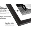 image:imageAmericanflat 5x7 Picture Frame with ShatterResistant Glass  Set of 2  Use as 4x6 Frame with Mat or Display 5x7 Photo Without Mat  Signature Collection  Picture Frames for Tabletop or Wall  BlackBlack