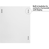image:imageAmericanflat 85x11 Changeable Kids Art Frame 2Pack  Driftwood  Holds 100 art pieces magnetic front door builtin keyholes for wall display stores finished artworkWhite