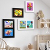 image:imageAmericanflat 85x11 Changeable Kids Art Frame 2Pack  Driftwood  Holds 100 art pieces magnetic front door builtin keyholes for wall display stores finished artworkWhite