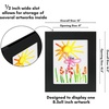 image:imageAmericanflat 85x11 Changeable Kids Art Frame 2Pack  Driftwood  Holds 100 art pieces magnetic front door builtin keyholes for wall display stores finished artworkBlack
