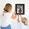 image:imageAmericanflat 85x11 Changeable Kids Art Frame 2Pack  Driftwood  Holds 100 art pieces magnetic front door builtin keyholes for wall display stores finished artworkBlack