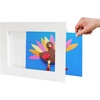 image:imageAmericanflat 85x11 Changeable Kids Art Frame 2Pack  Driftwood  Holds 100 art pieces magnetic front door builtin keyholes for wall display stores finished artworkWhite