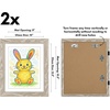 image:imageAmericanflat 85x11 Changeable Kids Art Frame 2Pack  Driftwood  Holds 100 art pieces magnetic front door builtin keyholes for wall display stores finished artworkDriftwood
