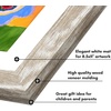 image:imageAmericanflat 85x11 Changeable Kids Art Frame 2Pack  Driftwood  Holds 100 art pieces magnetic front door builtin keyholes for wall display stores finished artworkDriftwood