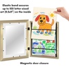 image:imageAmericanflat 85x11 Changeable Kids Art Frame 2Pack  Gold  Holds 100 art pieces magnetic front door builtin keyholes for wall display stores finished artworkGold