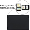 image:imageAmericanflat 85x11 Changeable Kids Art Frame 2Pack  Gold  Holds 100 art pieces magnetic front door builtin keyholes for wall display stores finished artworkBlack