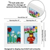 image:imageAmericanflat 85x11 Changeable Kids Art Frame 2Pack  Gold  Holds 100 art pieces magnetic front door builtin keyholes for wall display stores finished artworkWhite