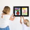 image:imageAmericanflat 85x11 Changeable Kids Art Frame 2Pack  Gold  Holds 100 art pieces magnetic front door builtin keyholes for wall display stores finished artworkBlack