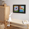 image:imageAmericanflat 85x11 Changeable Kids Art Frame 2Pack  Gold  Holds 100 art pieces magnetic front door builtin keyholes for wall display stores finished artworkBlack